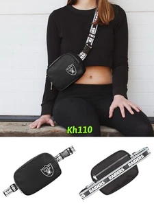 Oakland Raiders NFL Wordmark Crossbody Belt Bag - Picture 1 of 6