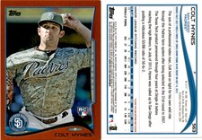 Colt Hynes 2014 Topps Orange Baseball Card 563  San Diego Padres