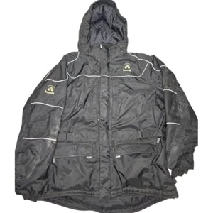 Kamik Winter Parka Hooded Ski Jacket Waterproof Reflective Black Outdoor Coat - Bild 1 von 8
