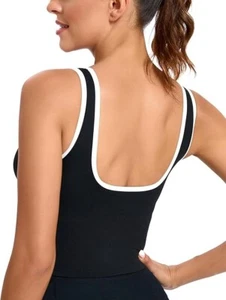 RUNNING GIRL Sports Bras for Women Longline Workout Crop Tank Tops Padded BL S - Picture 1 of 5
