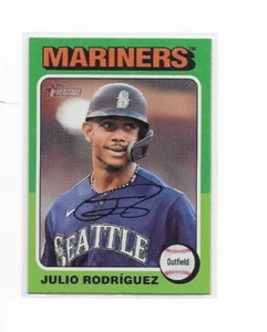 2024 Topps Heritage JULIO RODRIGUEZ MIAMI MARLINS CARD # 286 - Bild 1 von 2