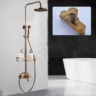 Antik Retro Armatur Duschset Regendusche Duscharmatur Messing Brause Nostalgie - Bild 1 von 4