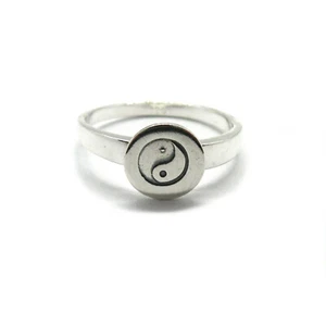 Sterling silber ring solide 925 Yin Yang R001921 Empress - Picture 1 of 4