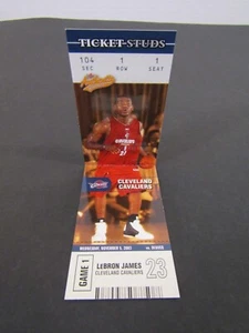 LeBron James RC Ticket Studs Rookie 2003-04 Fleer Authentix #1 TS - Picture 1 of 6