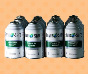Prosa para R1234yf, soporte refrigerante, sellador de prosa EnviroSafe, 12 latas - Imagen 1 de 2