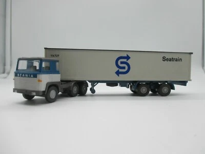 Wiking: Scania 110 Contenitore Camion "Seatrain", Saure HB 831/1C (Schub71)* - Immagine 1 di 4