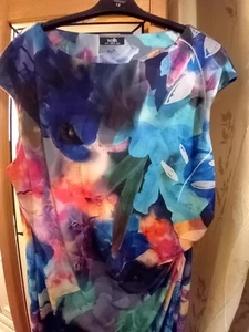 Wallis Stunning Colourful Stretchy Shift Dress Size 14 Unworn - Picture 1 of 10