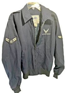 US Military Lightweight Bomber Jacket Men 42XL DSCP Wool Blend USAF Patch - Picture 1 of 12