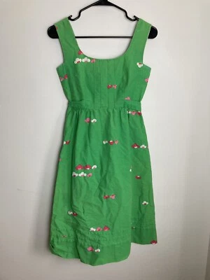 Malia Honolulu Vintage 60’s Dress Floral Green Women’s Small Colorful Hawaiian  - Image 1 of 4