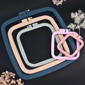 Square Embroidery Hoops, Cross Stitch and ABS Plastic Embroidery for DIY - Picture 1 of 18