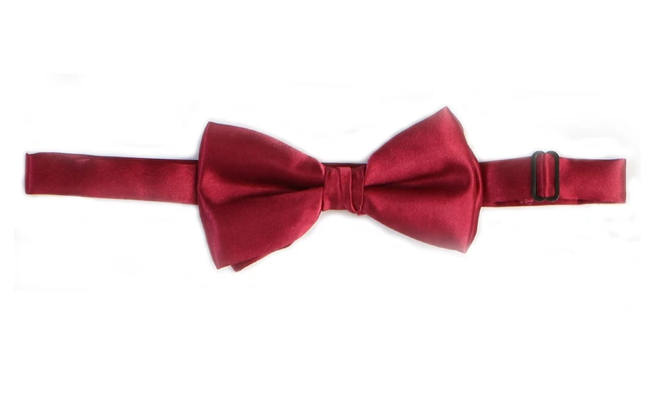Pajarita Para Hombre Clásica Esmoquin Pre-Atado Ajustable Sólido Satén Novedad Boda  Foto 1 de 1