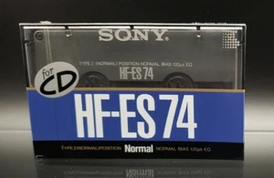 Sony HF-ES 74 Blank Audio Cassette Tape Type I Normal Bias, Japan 1989 - Picture 1 of 4