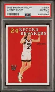 Graded 2023 Topps Bowman U Now Caitlin Clark #61SP Rookie Basketball Card PSA 10 - Picture 1 of 2