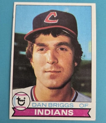 1979 Topps #77 Dan Briggs Cleveland Indians BASEBALL Card 4E - Image 1 of 2