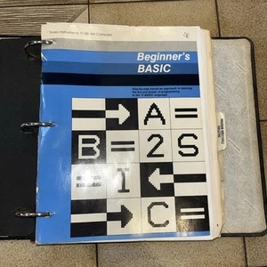 TI-99/4A User Reference Guide Owners Manual Beginners Basic Coding Book Binder - Picture 1 of 11