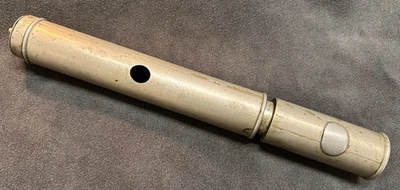 Cabeza y barril de flauta simple irlandesa de madera blindada de metal - pieza súper única Foto 1 de 4