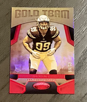 2016 Panini Certified Gold Team # 11 Joey Bosa Rookie Red /99 San Diego Chargers - Image 1 of 2