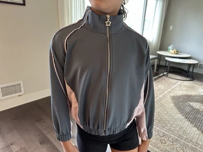 Zara Girls Sport Jacket Size 8/9 Gray And Pink - Image 1 of 4