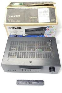 Yamaha R-S202BL Stereo Receiver w/Bluetooth (Used) Damage Factory Box - Picture 1 of 13