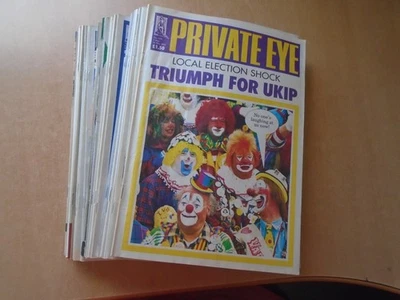 Private Eye - 27 different issues from between 2013 & 2014. See pics below. - Image 1 of 4