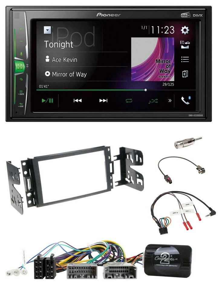 Pioneer 2DIN Lenkrad DAB USB Bluetooth Autoradio für Jeep Grand Cherokee 2011-20 - Bild 1 von 4