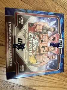 2025 Topps Chrome UFC Sapphire Edition Hobby Box Brand New Factory Sealed - Picture 1 of 2