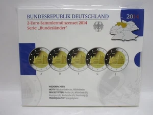 Juego de monedas - Juego de monedas conmemorativas de 2 € 2014 ADFGJ "Michaeliskirche" PP en bl.  GS8293 - Imagen 1 de 2