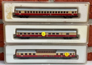 3x Märklin 8735 8736 8738 Personenwagen TEE Speise-Waggon Spur Z Konvolut Set - Picture 1 of 5