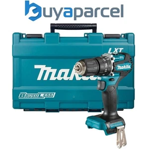 Makita DHP487Z 18V LXT Brushless Combi Hammer Drill Sub Compact Bare Tool + Case - Picture 1 of 12