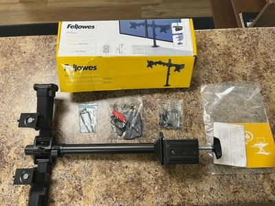 Dual Monitor Arm Stand, Adjustable, 27" Monitor - Fellowes 8502601 Reflex - Image 1 of 4