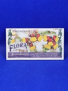 2011 Topps Allen & Ginter Mini Flora of the World Spurred Snapdragon FOW-2 Plant - Bild 1 von 2
