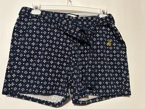 Liz Claiborne klassische Passform Damenshorts Größe 12 American Navy Fliesengürtel neu mit Etikett - Bild 1 von 7