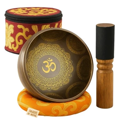 Wonders Ladies Tibetan Singing Bowl Set – Handcrafted in Nepal – Meditation S... - Image 1 of 4