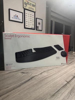 Microsoft Sculpt Ergonomic Keyboard with number Keypad & Mouse | L5V-00006  - Image 1 of 4