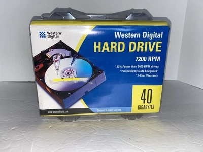 Western Digital Caviar 40GB Internal 7200RPM 3.5" (WD400BBRTL) HDD New Sealed - Image 1 of 4
