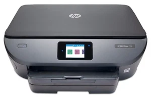 HP ENVY 7155 ALL IN ONE FLATBED THERMAL COLOR B&W INKJET PRINTER W/MANUAL TESTED - Picture 1 of 4