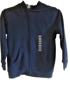 Boys Everlast  Zip Front Hooded Sweatshirt Navy Size 10/12 NEW - Picture 1 of 2