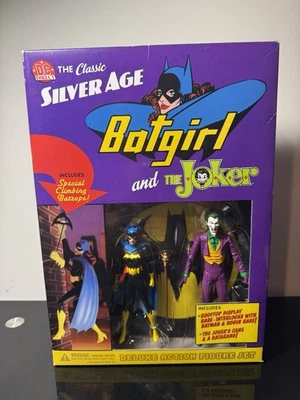 BATGIRL and the JOKER The Classic Silver Age Action Figures DC Direct New 2 Pack - Image 1 of 3