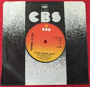 7" Vinyl Barbra & Neil - You don't bring me flowers (SCBS6803) - Picture 1 of 2