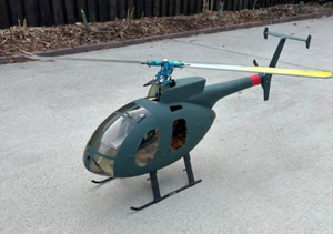 Electric Align TRex 450 RC helicopter scale 500MD fuselage. Professionally built - Picture 1 of 17