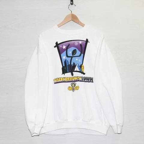 Vintage Touchdown Town Grey Cup Sweatshirt Crewneck Size XL 1997 90s CFL Cover