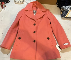 Women's Winter Coat Peacoat Size XLarge with Scarf New B1039 Calvin Klein - Picture 1 of 6