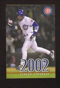 Chicago Cubs Sammy Sosa 2002 Pocket Schedule UPS - Picture 1 of 2