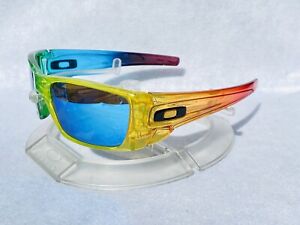 Customized Oakley Fuel Cell Clear Blended With New Fuse Blue Polarized Lenses