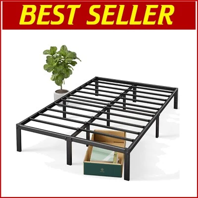 简化全尺寸金属平台床架带12.4英寸储物间隙 — 第 1/4 张图片