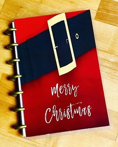 Santa Buckle Merry Christmas Holiday Cover Set 4 use with MINI Happy Planner - Picture 1 of 6