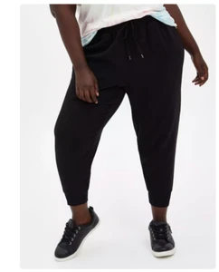 Torrid 3x Relaxed Fit Jogger Stretch Twill Mid-Rise Pant Pull On Lounge Plus 3X - Picture 1 of 6