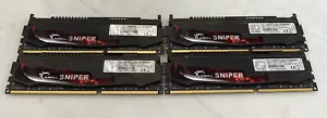 G.Skill Sniper 16GB (4x4GB) Memory RAM F3-12800CL9Q-16GBSR1 12800MHz - Picture 1 of 2