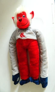 Bosotn Red Sox Stuffed animal. Monkey 20 inch tall w/hood - Picture 1 of 9