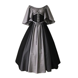 Medieval Vintage Womens Dress Cosplay Costume Party Renaissance Dress Ball Gowns